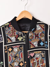 【2色展開】Backers トランプ柄 ゴブラン織り リバーシブルジャケット