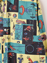 Backers 総柄 サーカス柄 長袖シャツ