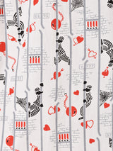 Backers 総柄 長袖 オープンカラーシャツ