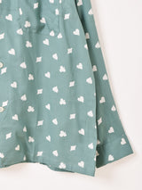 Backers トランプ柄 長袖 オープンカラーシャツ