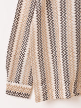 Backers メッシュ 長袖 オープンカラーシャツ