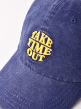刺繍入り キャップ「TAKE TIME OUT」