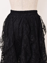 【2色展開】Meridian レース スパイラル フリルパンツ