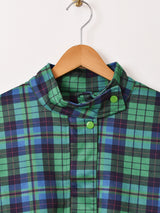 【2色展開】Elcamino チェック柄 フェイクスエード ショートブルゾン