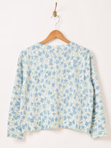 【4色展開】Elcamino 総柄 アソートプリント カーディガン