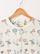 【4色展開】Meridian 総柄 アソートプリント カーディガン