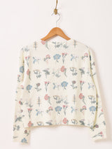 【4色展開】Meridian 総柄 アソートプリント カーディガン