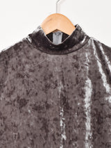 【2色展開】Meridian ハイネック ベロア ノースリーブワンピース