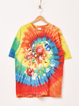 m&m's タイダイ プリントTシャツ