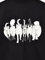 【2色展開】ネコ プリント スウェットシャツ