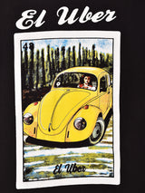 タロットカード風 El Uber 車 プリントTシャツ