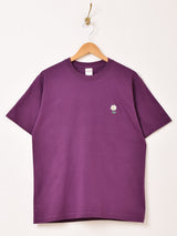 【4色展開】 ワンポイント 刺繍 Tシャツ 「Flower」