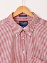 リメイク ラッフルスリーブ ストライプ 長袖シャツ