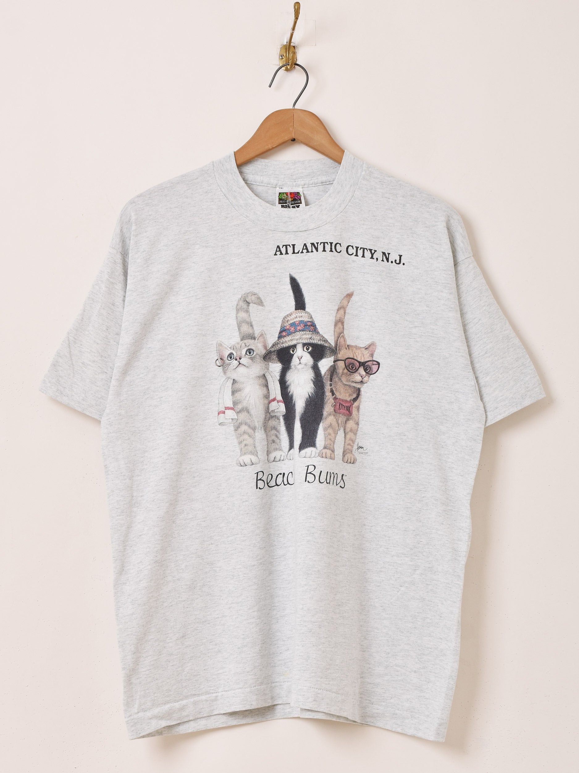 90's〜 猫 Bob Harrison プリントTシャツ – 古着屋Top of the Hillの