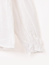 【2色展開】Meridian 刺繍 長袖 ギャザーブラウス