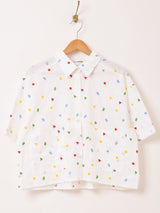 【2色展開】Elcamino アソート 刺繍 半袖シャツ