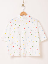 【2色展開】Elcamino アソート 刺繍 半袖シャツ