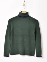 【5色展開】Meridian フリル タートルネック セーター