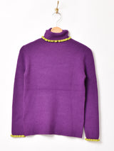 【5色展開】Meridian フリル タートルネック セーター