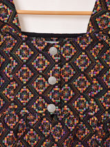 【2色展開】Emerald Motel カラフル刺繍 ビスチェ