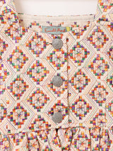 【2色展開】Emerald Motel カラフル刺繍 ビスチェ