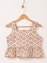 【2色展開】Emerald Motel カラフル刺繍 ビスチェ