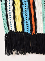 Elcamino カラフルストライプ フリンジ タンクトップ