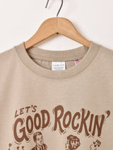 【2色展開】 プリントTシャツ「GOOD ROCKIN」