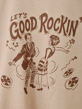 【2色展開】 プリントTシャツ「GOOD ROCKIN」