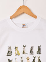 【3色展開】 ドッグ&キャット プリントTシャツ