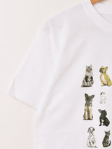 【3色展開】 ドッグ&キャット プリントTシャツ