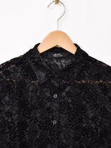 【3色展開】Meridian シアー 長袖ブラウス