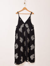 【2色展開】Emerald Motel 刺繍 オーガンジー キャミソールワンピース