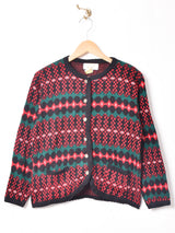 総柄 カーディガン