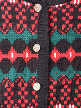 総柄 カーディガン