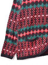 総柄 カーディガン