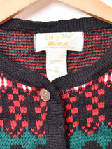 総柄 カーディガン