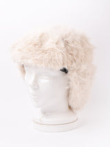 【4色展開】フェイクファー フライトキャップ