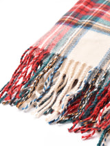 【15色展開】大判 チェック柄ストール