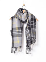 【15色展開】大判 チェック柄ストール