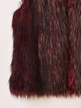 ミックス フェイクファーベスト