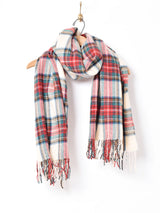 【15色展開】大判 チェック柄ストール