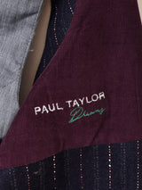 ストライプ柄 ダブルボタン ベスト