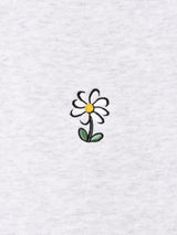 ワンポイント刺繍 フラワー スウェットシャツ