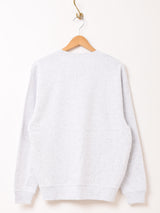 ワンポイント刺繍 フラワー スウェットシャツ