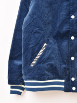 【3色展開】Backers ゼブラ コーデュロイ 襟付き スタジアムジャケット