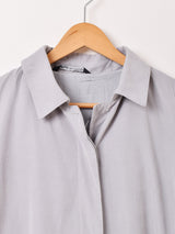 イタリア製 ピーチスキン ステンカラーコート