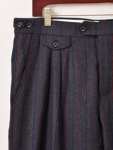 ストライプ スラックス