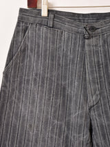 フランス製 ストライプ フレンチワークパンツ