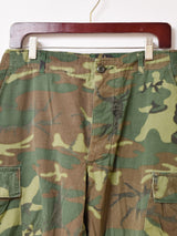 70's U.S. ARMY ノンリップ×リップストップ ジャングルファティーグパンツ